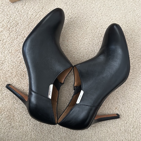 Coach Women's Black Leather Ankle Boots - Picture 9 of 11